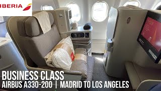 Iberia Business Class Airbus A330200  Madrid to Los Angeles [upl. by Jacquie462]