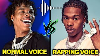 RAPPERS NORMAL VOICE VS THEIR RAPPING VOICE [upl. by Imefulo643]