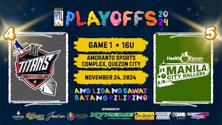 Junior MPBL Season 2 Playoffs  Manila Health Forum with Doc Atoie vs Antipolo JY Titans  16U [upl. by Ahsita973]