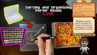 Sorting and Organizing Perler Beads LIVE [upl. by Aneleh33]