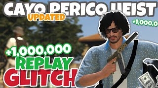 UPDATED Cayo Perico Replay Glitch SOLO GTA Online [upl. by Faline]