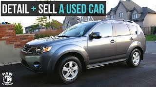 HOW TO DETAIL AND SELL A USED CAR  FULL CAR DETAIL [upl. by Spieler242]