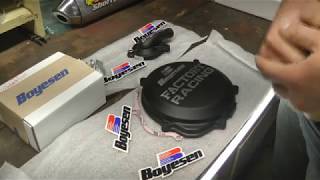 Boyesen Supercooler Kit amp Clutch Cover Install amp Overview [upl. by Hamrnand645]