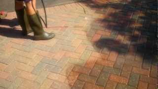 Sealing block paving driveway 3 [upl. by Drhacir]