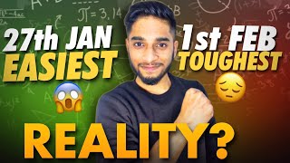 JEE Mains 2024  27 January vs 1 February🔥 Last week strategy💯 iit jee [upl. by Serg]