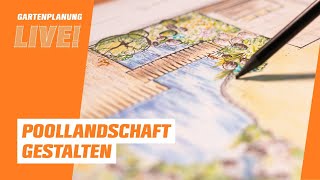 OBI Gartenplanung LIVE  Poollandschaft im Garten gestalten [upl. by Rothschild]