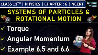 Class 11th Physics  Torque  Angular Momentum  Example 65 amp 66  Chapter 6  NCERT [upl. by Haim]