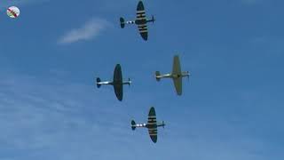 Battle Of Britain Memorial Flight 50th Anniversary Fairford 2007 [upl. by Naujal]