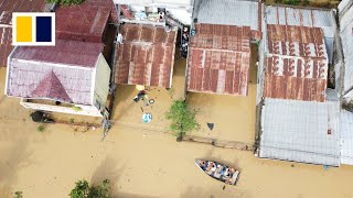 Fourth typhoon in as many weeks hits Philippines [upl. by Ecyle]