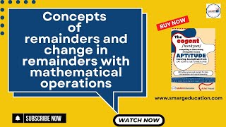 Concepts of remainders and change in remainders with mathmateical operations [upl. by Meras]