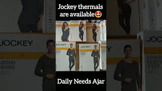 Jockey thermals for men amp women are available🤩Dailyneedsajar786 shorts [upl. by Tarrant520]