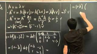 Eigenvalues and Eigenvectors  MIT 1806SC Linear Algebra Fall 2011 [upl. by Skinner276]