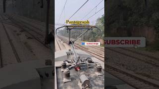 pantograph work in railway 🚂 railwayshorts viral [upl. by Byron]