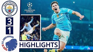 Man City vs Copenhagen 31 HIGHLIGHTS Alvarez Haaland Akanji GOALS [upl. by Norbert]