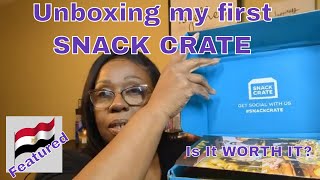 SNACK CRATE Unboxing SNACKS from AROUND THE WORLD Seasonedbeauties snackcrate egyptsnacks [upl. by Towrey]