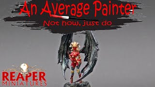 TIMELAPSE  Painting Eilluvasheth Succubus Queen 77496 from Reaper Miniatures [upl. by Arahd]