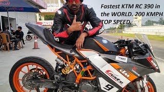 Fastest KTM RC 390 in the WORLD 200 KMPH TOP SPEED [upl. by Cadel]