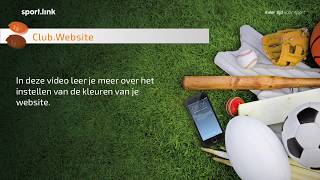 ClubWebsite  Kleuren instellen [upl. by Sauers831]