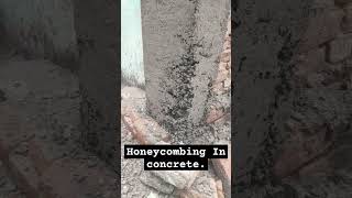 Honeycombing In concrete Why it occurs construction latestnews supportme subscribe viralvlog [upl. by Norrek]