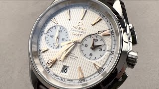 Omega Seamaster Aqua Terra GMT Chronograph 23113435202001 Omega Watch Review [upl. by Asselam]