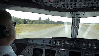 Le Décollage dans le Cockpit dun AIRBUS   A319 Brussels Airlines depuis Bordeaux [upl. by Kano]