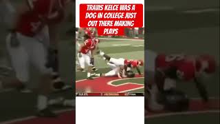 Travis Kelce Was a Beast in College 🔥 Making Plays All Day shortsviral [upl. by Megargee522]