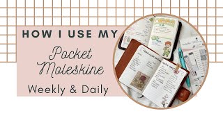 How I Use My Pocket Moleskine Weekly amp Daily Planners [upl. by Yrolg]