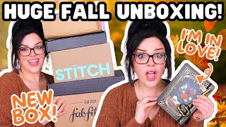 HUGE SPOOKY SEASON UNBOXING🎃  BRAND NEW BOX Fall FabFitFun Archer amp Olive Witch Box amp More [upl. by Atnoid]