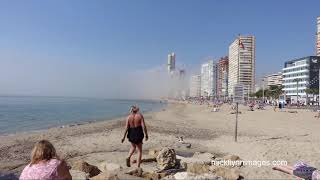 Marine inversion on Levante Beach Benidorm Spain March 01 2019 [upl. by Hako154]