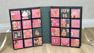 Mini Advent Calendar Book  Tutorial [upl. by Aicissej299]