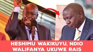 quotHeshimu Wakikuyuquot Dp Gachagua Angry With William Ruto [upl. by Aseral]