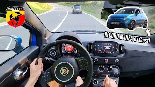 Abarth 695 Tributo 131 RALLY 180hp POV drive  RECORD MONZA exhaust sound [upl. by Birk351]