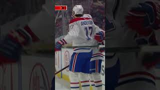 Des yeux tout le tour de la tête pour Christian Dvorak 🙌🏻 gohabsgo nhl [upl. by Gratt]