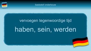 Bijles Duits grammatica 4 haben sein werden  onregelmatige werkwoorden [upl. by Ammann]