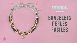 TUTORIEL  Bracelet Perles Miyuki Facile  Idée Cadeau DIY Bijoux [upl. by Abelard]