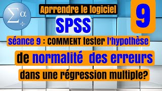 Séance 9  Comment tester lhypothèse de normalité des erreurs dans une régression multiple [upl. by Lisbeth]