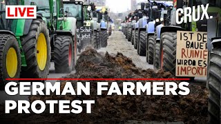 Farmers Block Roads In Germany In Protest Against Subsidy Cuts Heat On Scholz Government [upl. by Trebmal]