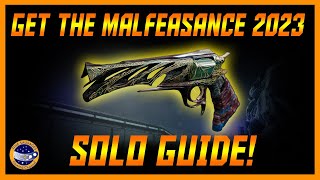 Destiny 2 How To Get The Malfeasance In 2023 SOLO Darkness In The Light Complete Guide [upl. by Wilmar324]