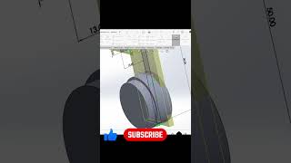 part design model in solidworks tutorial solidworks viral shorts viralshorts engineering [upl. by Tnek841]