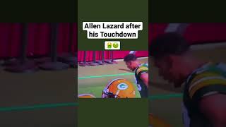 Allen Lazard PUKES on sideline after touchdown Vs Tampa Bay Bucaneers [upl. by Bealle]