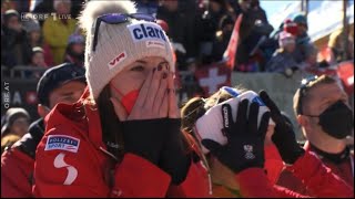 HORROR Crash of Cornelia Hütter AUT  Ski Weltcup Crans Montana SUI [upl. by Farris]