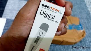 Ambitech thermometer  unboxing Ambitech digital thermometer [upl. by Livy]