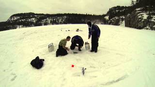 Elliot Lake Ice Fishing 2014 [upl. by Rinum]