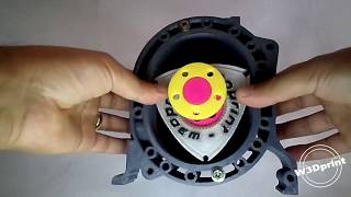 Como funciona  Miniatura do Motor Rotativo Wankel Parte 1 by W3Dprint [upl. by Limaj]