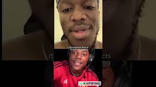 IShowSpeed Reacts To KSIs New Song shorts ksi ishowspeed [upl. by Alrats546]