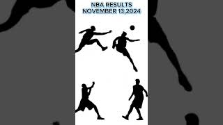 NBA GAMES RESULT NOVEMBER 132024 [upl. by Philender]