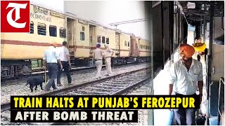 Bomb scare Ahmedabadbound Somnath Express halted at Punjab’s Ferozepur search under way [upl. by Camfort]