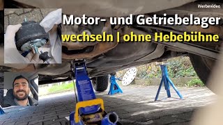 Motor und Getriebelager wechseln  ohne Hebebühne [upl. by Suivat510]