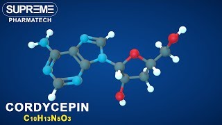 Cordycepin  C10H13N5O3  3D molecule [upl. by Rosene]