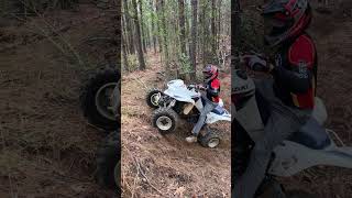 In amp Out Of The Ditch Suzuki LTZ400 Quadsport [upl. by Newnorb]